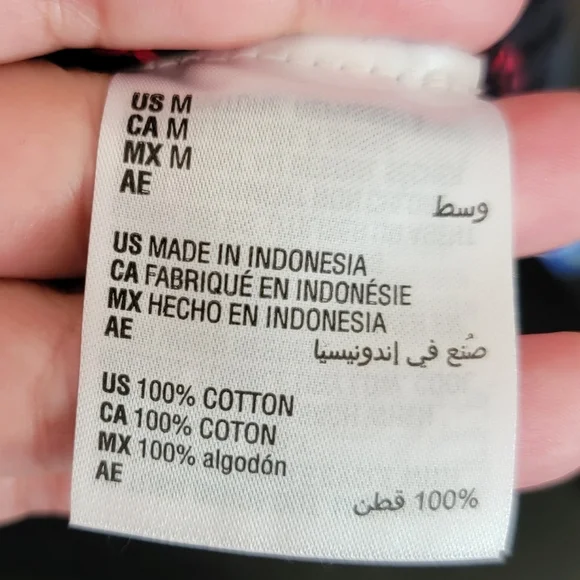 Karen Scott | 100% Cotton Marled Henley Sweater Red And black - Picture 2 of 3